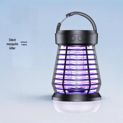 Lampa na komary na zewnątrz i wewnątrz 2025 ze światłem awaryjnym SOS - Odstrasza i eliminuje komary i muchy na kemping i do użytku domowego