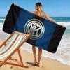 FC Internazionale Milano Print Beach Towel, Large Soft Quick Dry Towel for Beach Camping Swimming