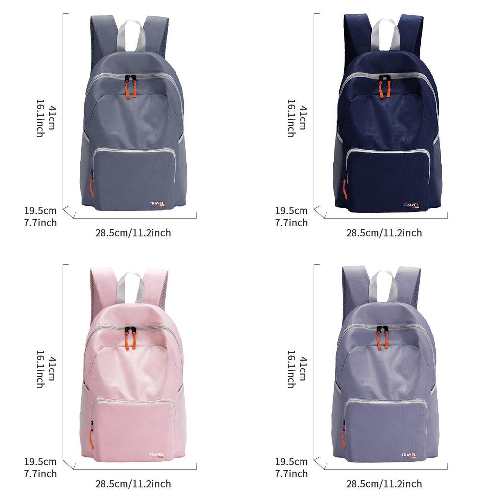 Ultra Light Polyester Travel Backpack With Foldable Design For Casual City Commutes