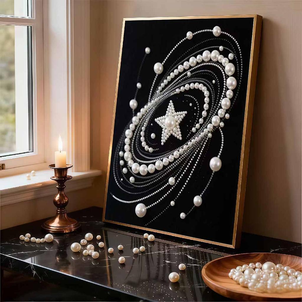 DIY Stars Pearl Diamond Art Kits Without Frame 30x40cm Gem Art Diamond Painting Kits for Adults/Beginners Gift Idea Home Wall Decor