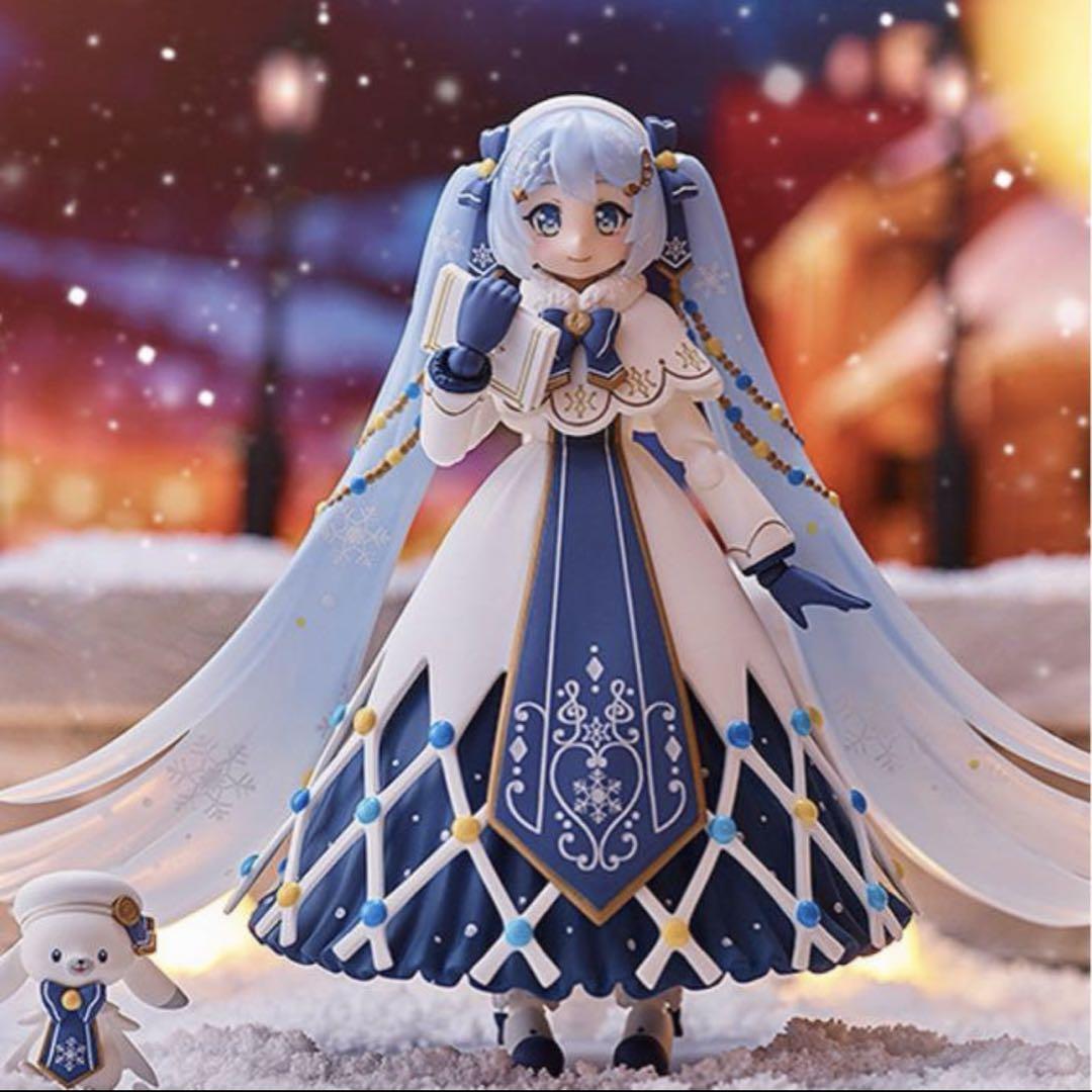 

[Б/У] Hatsune Miku Snow Miku Светящаяся Снежная версия. figma