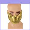 Nueva Máscara de Látex de Media Cara de Scorpion de Mortal Kombat 11 Para Disfraz de Cosplay de Halloween
