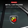 1Pc Car Metal Sticker Custom Shield Car Rear Trunk Shield Emblem Badge Sticker for Abarth Abbas 695 595 500 Competizione 124 Spider PUNTO