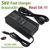 42V 5A Skatebaord Adapter Scooter Charger For Lime/Segway Ninebot MAX G30/M365 Pro EU/US/AU/UK/Korea Plug