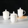 Hotel Hotel Water Cup Office Meeting Cup Phnom Penh Ceramic Teacup Gift Cup Set Engraving