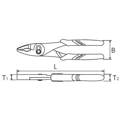 Kyoto Machinery Tools (KTC) Combination Pliers PJ-200-S