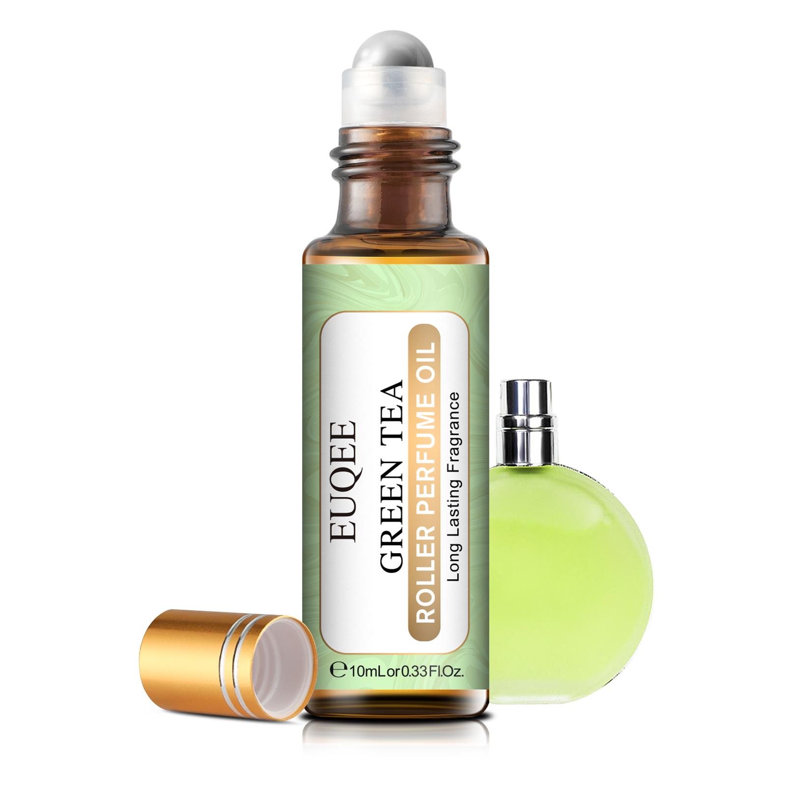 

5 шт. роликовое парфюмерное масло EUQEE для увлажнителя, аромат D-Jadore Angle, фрезия, кокос и ваниль, цветочное эфирное масло для диффузора, духи «сделай сам» 5pcs-Green Tea