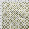oneOone Katoen Flex Lichtgroene Stof Geometrische Driehoek Jurk Materiaal Stof Print Stof Per Meter 40 Inch