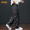 JEEP Men's Multi-Pocket Straight-Leg Cargo Pants