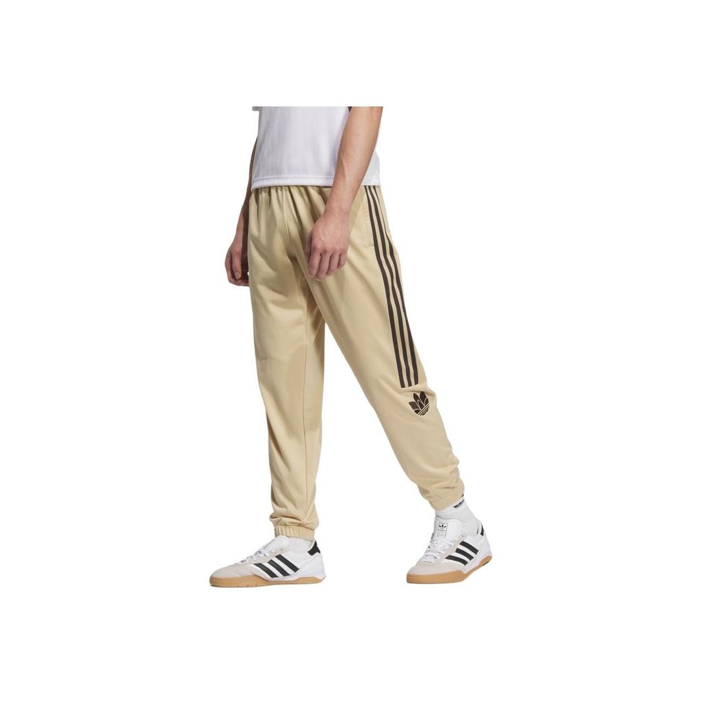 Adidas Originals Classic Sports Series Retro Minimalist Comfortable Versatile Casual Pants Unisex Bottoms Mist-Light-Brown JL8403