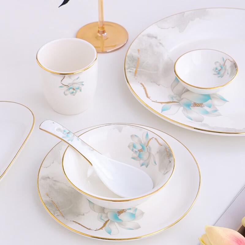 New Chinese Style Ceramic Tableware Set