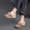 Fashion GKTINOO 2025 Spring New Flat Lace-up Shoes Mixed Colors Comfortable Leisure Soft Soled Women's Slip-on Shoes