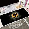 Flammende Wölfe Emblem Wanderer Mauspads, Gaming-Mauspad, Tastaturmatte, Schreibtischdekoration für Computer-Notebook, Fan-Geschenk, Geburtstagsgeschenk