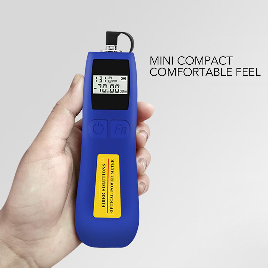 Handheld Optical Power Meter ‑50dBm To +26dBm Sensitive Fiber Optic Power Tester for Communication Engineering