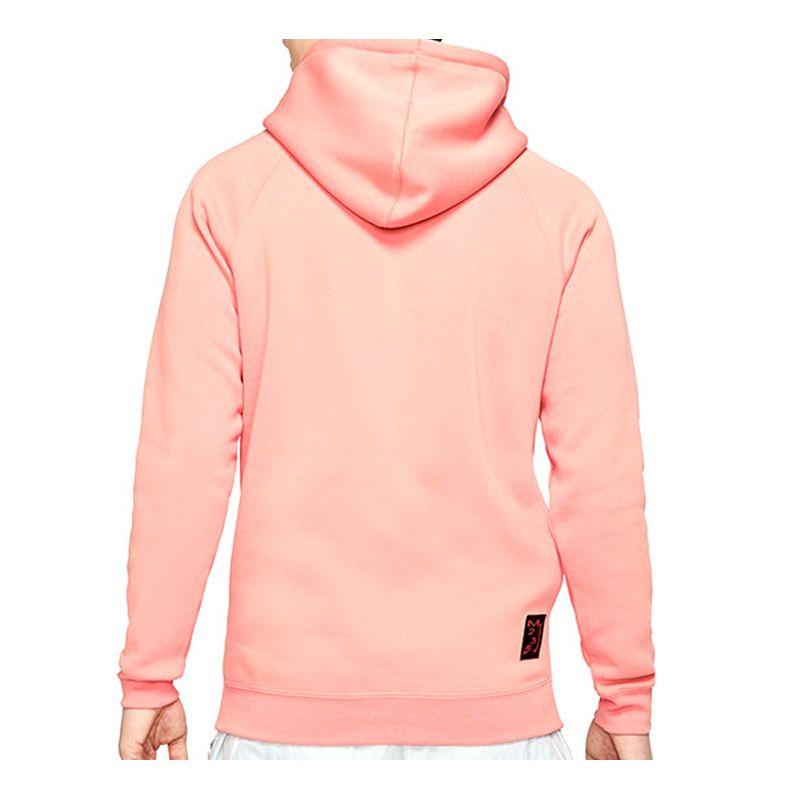 Air Jordan Sport DNA HBR Pattern Hoodie Knit Sweatshirt Men Tops Quartz-Pink CT6293-606