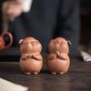Ceramic Zodiac Pig Tea Pet Desktop Ornament Zen Tea Set Accessory Creative Home Decor Gift for Tea Lovers Meditation Room
