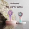 Creative Colorful Mini Handheld Fan: Portable Pocket Fan for Outdoor Use & Gifts