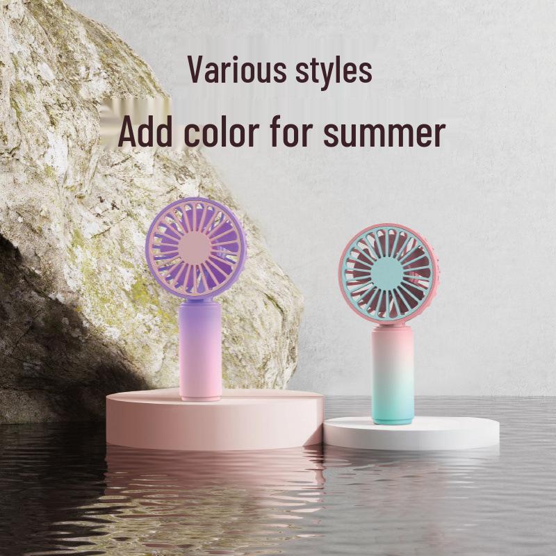 Creative Colorful Mini Handheld Fan: Portable Pocket Fan for Outdoor Use & Gifts