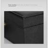 PU Leather Document Storage Box Handheld Men Suitcase Leisure Key Toolbox  Women Men