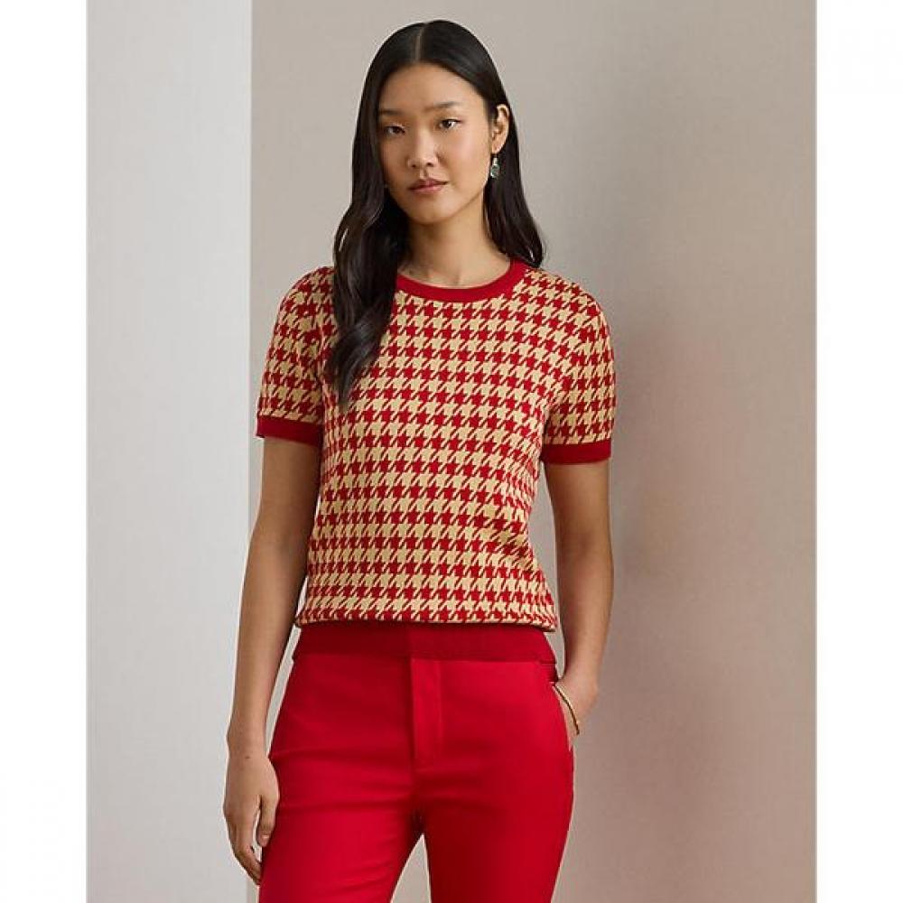 Короткий свитер Lauren Ralph Lauren в гусиную лапку XS