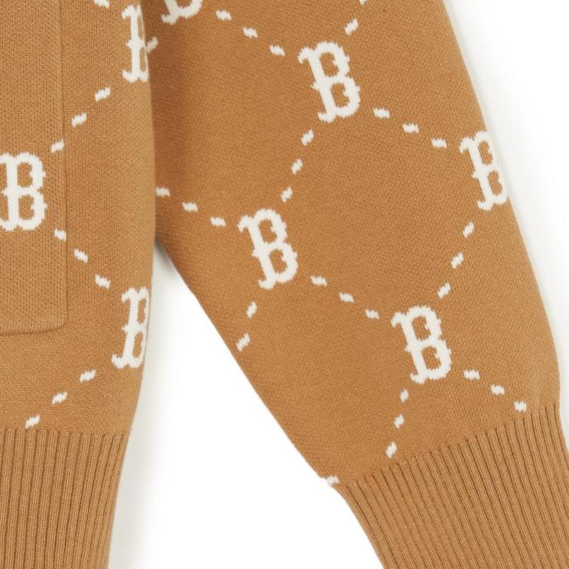 New MLB Boston Red Sox Knitwear Unisex Brown 3AKCM0241-43CAL