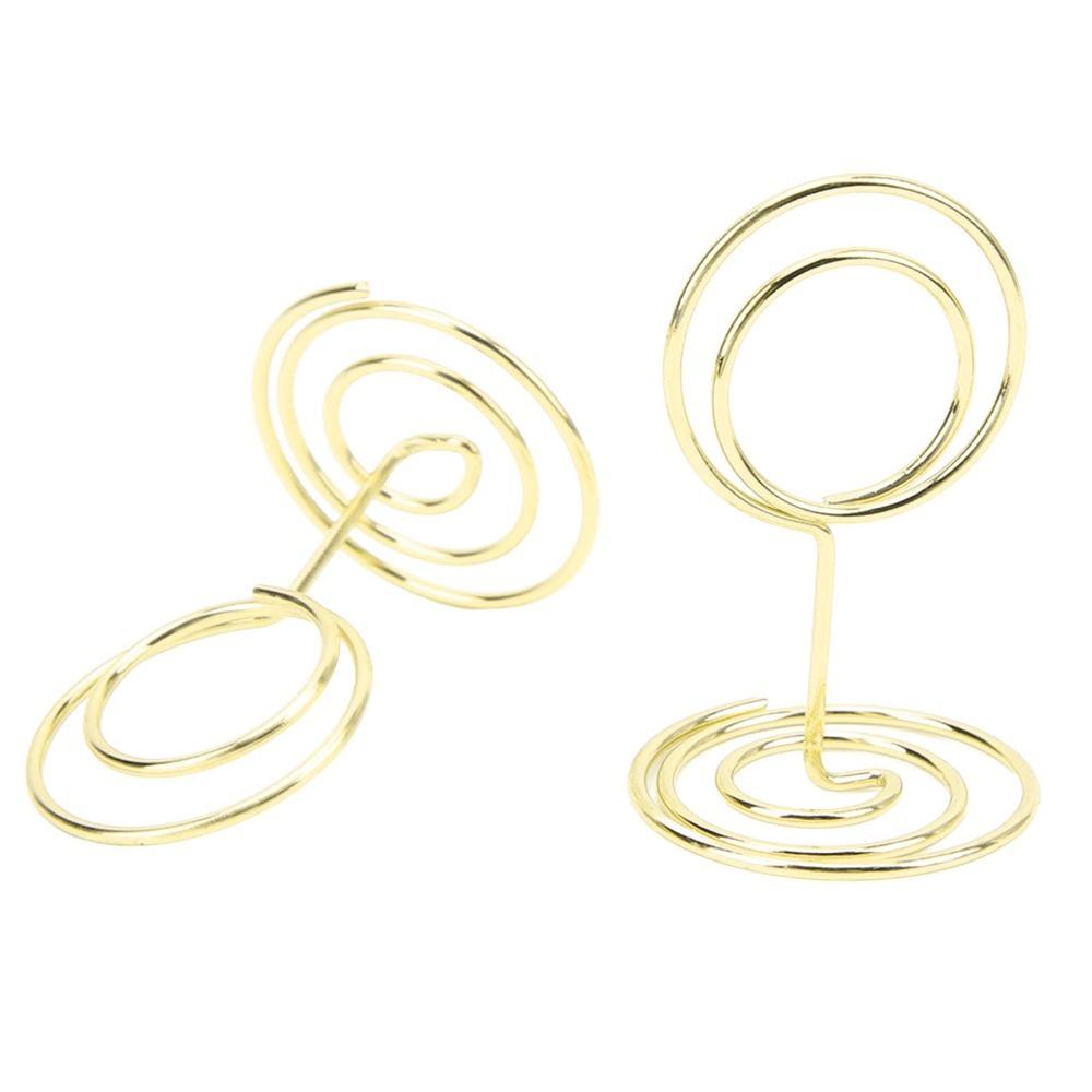 20Pc Round Shaped Picture Holder Stable Table Number Holder Name Card Clip  Wedding Centerpieces