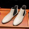 Britischer Stil Herren Chelsea Boots 2024 Mode Hohe Motorradstiefel Luxus Designer Stiefeletten Herrenschuhe Luxus Herrenstiefel