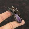 Star Amethyst Copper Pendant Copper Wire Wrapped Gemstone Pendant Copper Spider Jewelry Handmade Pendant Gift For Her Star Amethyst Jewelry