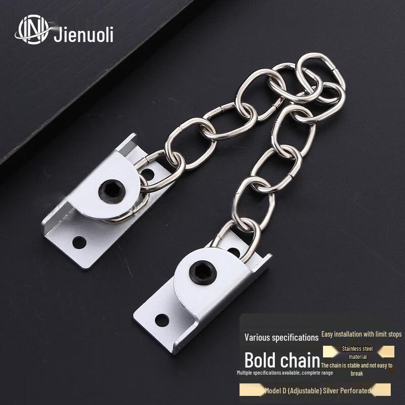 JNL Stainless Steel Adjustable Window Security Chain Lock
