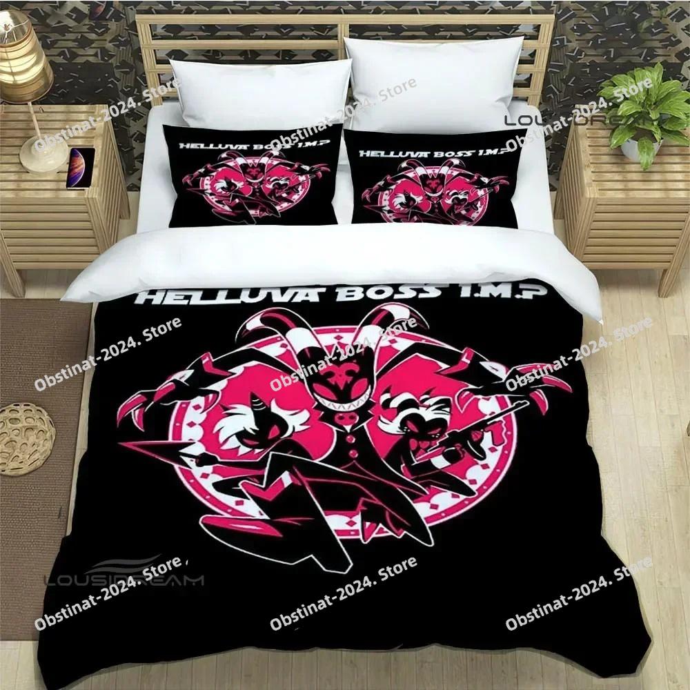 H-Helluva-Boss Cartoon Bedding Sets Exquisite Bed Supplies Set Duvet Cover Bed Comforter Set Bedding Set Luxury Birthday Gift