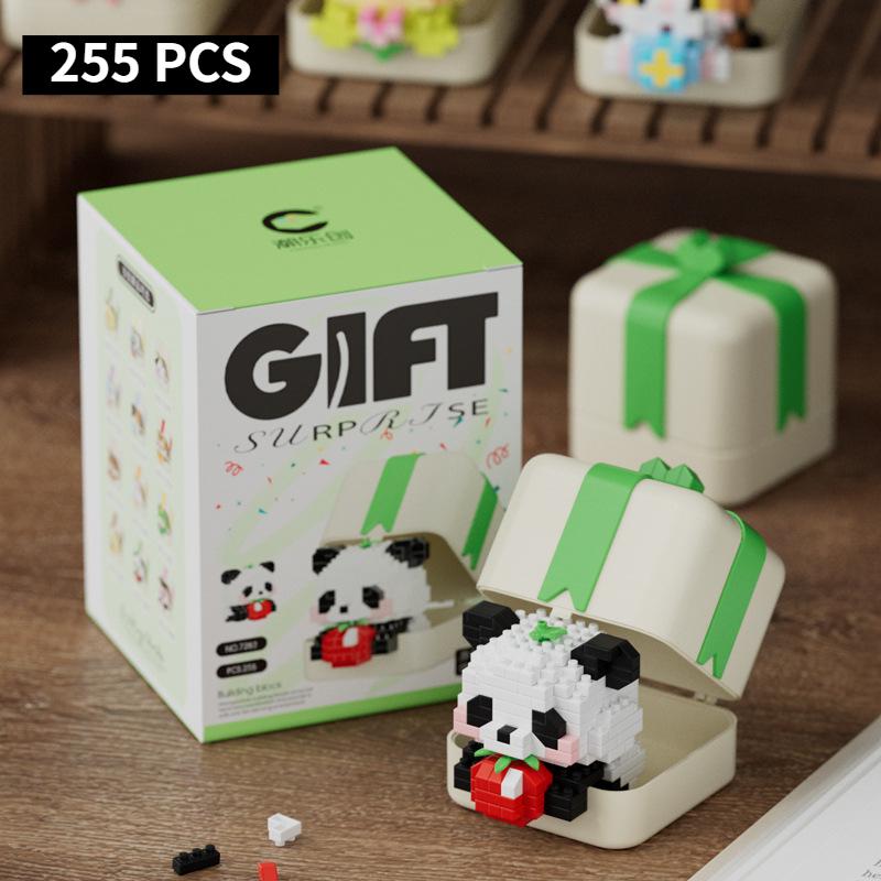 Velká velká panda květina ovoce Lai Menglan panenka Puzzle sestavení stavebnice dárková hračka