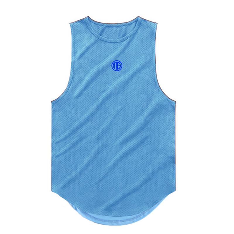 Muscleguys Men's Summer Singlets Loose Tops Fitness Bodybuilding Tank Top Men Gym Sporting Mens Oversized Vests Undershirt