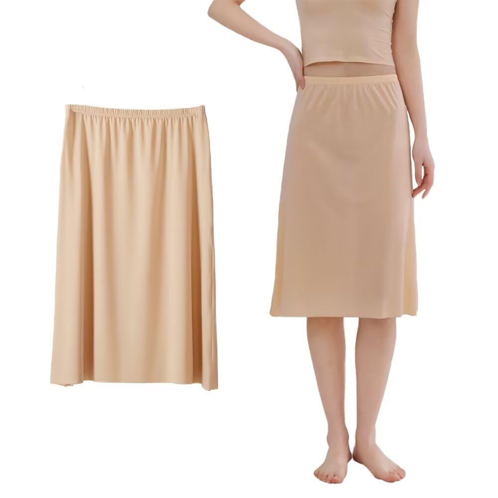 

Eukkis Летняя Размер XL Женская Подъюбник с Охлаждающим Эффектом, Не Просвечивающее Нижнее Белье, Ультратонкий Слип, Нижнее Белье, Влагоотводящее, Быстросохнущее, Нескользящее,