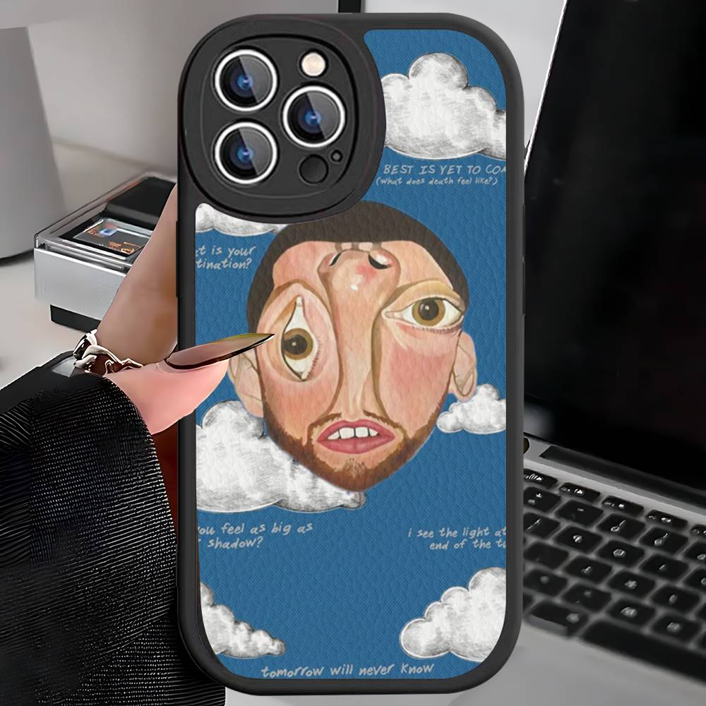 Cool M-mac Miller Phone Case For IPhone 16 15 14 11 12 13 Pro Max Plus Back Leather Shell