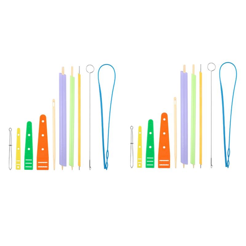 Promotion! Quick Turn Fabric Set Versatile Fabric Tube Turner For Sewing Drawstring Threader Tool For Crafts DIY Knitting Handma