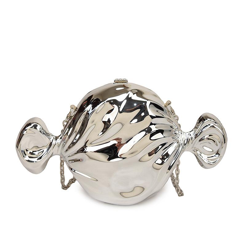 Fashion Niche Candy Acrylic Bag 2025 New Mori Soft Girl Cute Versatile Chain Messenger Small Round Bag