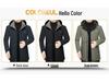Trendy Men's Winter Hooded Cotton Jacket - Fashionable Business Casual Style, Plus Velvet Warmth for Middle-Aged Dads (2025)