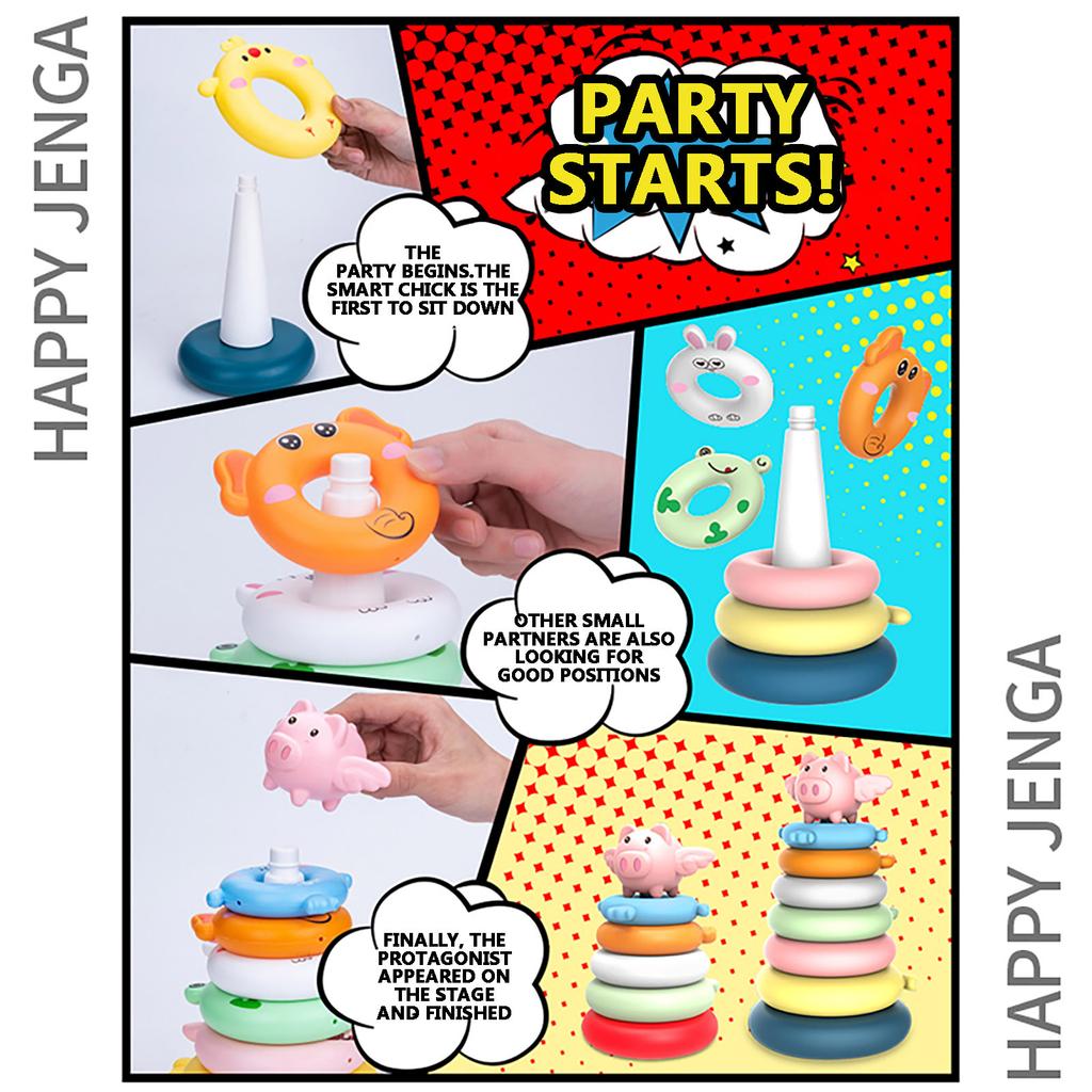 Building Children's Educational Tower Educational Stacking Toy