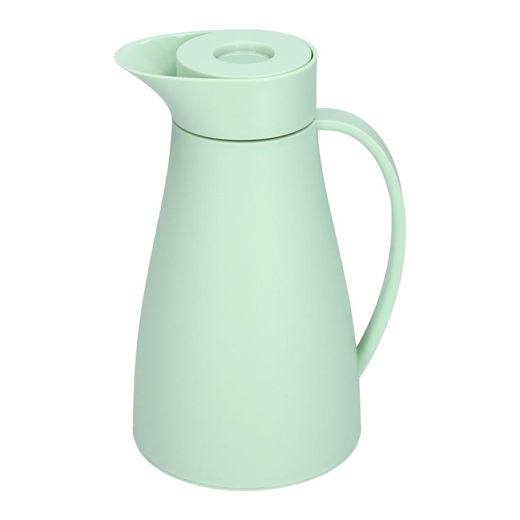 Thermal Kettle with Lid Glass Liner 1000ml Double Walled Insulation Pot for Coffee Tea Drink Green