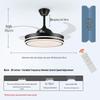 42-inch Modern Ceiling Fan with Dimmable LED Light