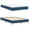 Box Spring Bed with Mattress Blue 120 x 190 cm Fabric