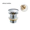 Lavabo Bagno Ottone Scarico Lavandino Pop Up Pulsante Click Clack Tappo Fessurato