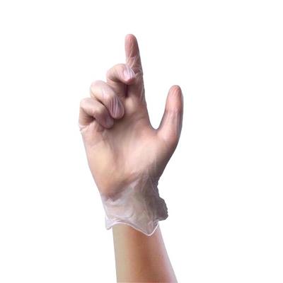Einweg-Vinylhandschuh puderfrei transparent mittel 100 Stück