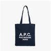 Apesse Psajs M61937 Iak Dark Navy Lou Rue Madame Madame Madam Denim Mini Tote Bag