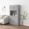 Vidaxl Tall Cabinet, Concrete Grey