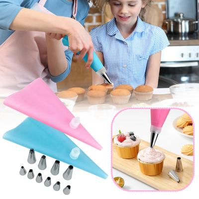 12-teiliges Kuchenbacken Edelstahl Spritzdüsen-Set