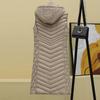 Autumn and Winter New Down Cotton Vest Women's Medium and Long Glossy Leave-in Vest Large Size Vest Jacket
