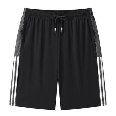 Shorts en Soie Glacée, Pantalons Décontractés Amples Grande Taille pour Homme, Shorts de Sport à Séchage Rapide, Shorts Polyvalents