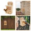Wooden Squirrel Feeder Large Squirrel Feeders for Outside Squirrel House Sturdy Squirrel Feeder Enduring Squirrel Feeders Decor