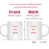 Personalised Your Photo Mug, Custom NAME IMAGE TEXT Cup,Customize Coffee Mugs, Tea Cups, Mothers Day, Wedding Gift 9 COLOURS